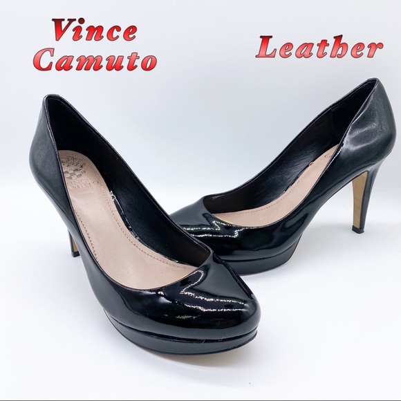 Vince Camuto Shoes - Vince Camuto- Black Patent Leather Classic Heel 8